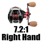 Fishing Reel 6.4:1/7.2:1 14BB 7.5KG Carbon Fiber 169g Ultra-light Fishing Wheel Dual Brake Systems