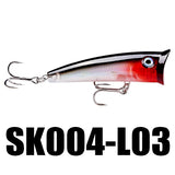 Popper Fishing Lure 70mm 11g Topwater Wobbler Floating Lure Artificial Bait for Long Casting