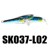 Fishing Lure 5Pcs/Lot 10.2g 78mm 0-1.0M Multi-fish Minnow Bait Floating Lure VMC Hook Lure
