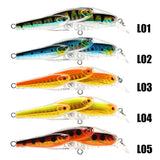 Fishing Lure 5Pcs/Lot 10.2g 78mm 0-1.0M Multi-fish Minnow Bait Floating Lure VMC Hook Lure
