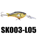 Crankbait 55mm 10g 1.8-3.9M 5Pcs Hard Fishing Lures Floating Wobblers