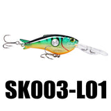 Crankbait 55mm 10g 1.8-3.9M 5Pcs Hard Fishing Lures Floating Wobblers