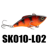 VIB Hard Baits 60mm 9.5g Fishing Lure Set 5Pcs Sinking Vibration Plastic