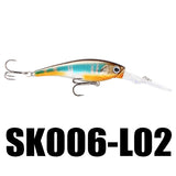 Fishing Lures 7Pcs/Lot 6.2g 62mm 0-2.5M Artificial Baits Deep Diving Wobblers Minnow