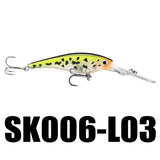 Fishing Lures 7Pcs/Lot 6.2g 62mm 0-2.5M Artificial Baits Deep Diving Wobblers Minnow