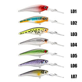 Fishing Lures 7Pcs/Lot 6.2g 62mm 0-2.5M Artificial Baits Deep Diving Wobblers Minnow