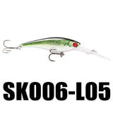 Fishing Lures 7Pcs/Lot 6.2g 62mm 0-2.5M Artificial Baits Deep Diving Wobblers Minnow