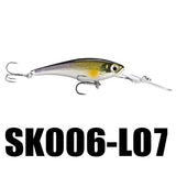 Fishing Lures 7Pcs/Lot 6.2g 62mm 0-2.5M Artificial Baits Deep Diving Wobblers Minnow
