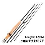 Fly Rod Honor 6/7/9/10FT 4 Sections Fly Fishing Rod