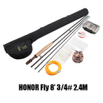 Fly Fishing Rod Combo Honor 8' 9' 10' 2.4M 2.7M 3.0M