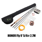 Fly Fishing Rod Combo Honor 8' 9' 10' 2.4M 2.7M 3.0M