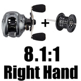 7.2:1 8.1:1 High Speed Baitcasting Reel 204g Long Casting Fishing Reel