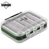 Fishing Box for Fly Lure & Hooks 126*94*45mm Double Face Visible Box