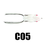 Mini Frogs Fishing Lure 5PCS 6.5g 45mm Floating Topwater Soft Fishing Lure