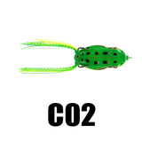 Mini Frogs Fishing Lure 5PCS 6.5g 45mm Floating Topwater Soft Fishing Lure