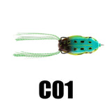 Mini Frogs Fishing Lure 5PCS 6.5g 45mm Floating Topwater Soft Fishing Lure